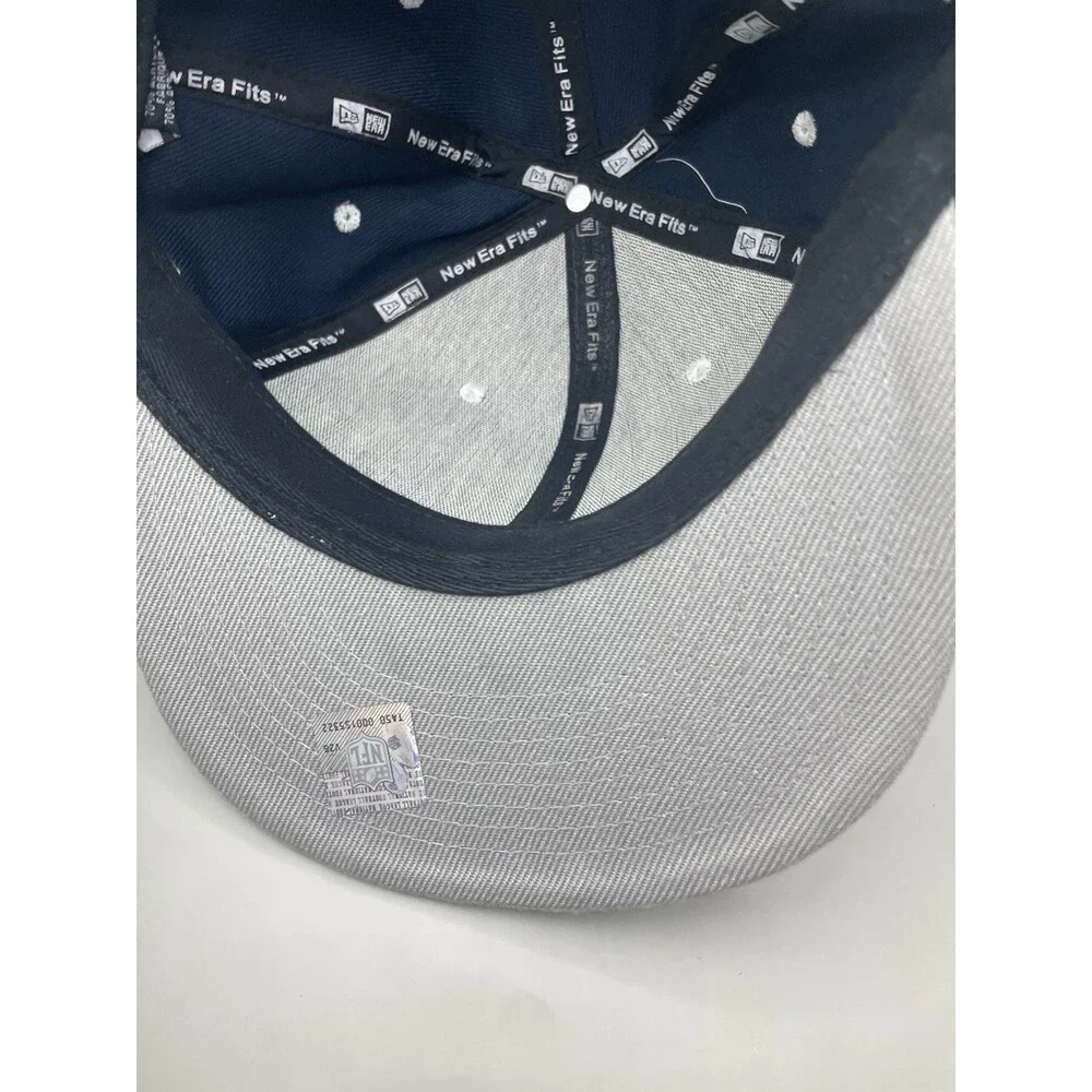New Era 9Fifty Dallas Cowboys Embroidered Snapback Hat Blue Gray Wool VTG NWOT